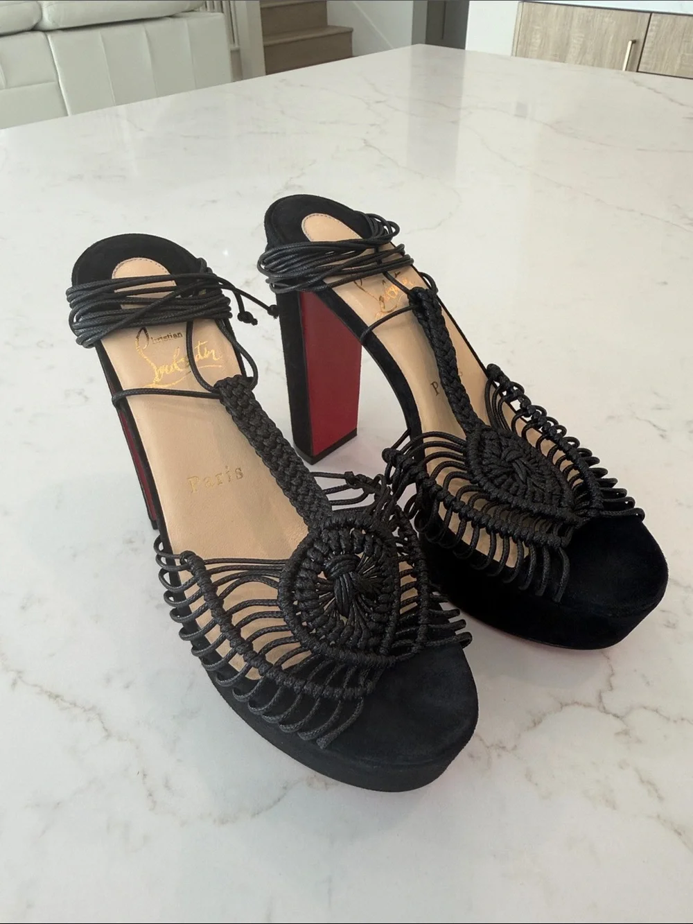 NWOT Christian Louboutin Janis Alta Platform Espadrilles